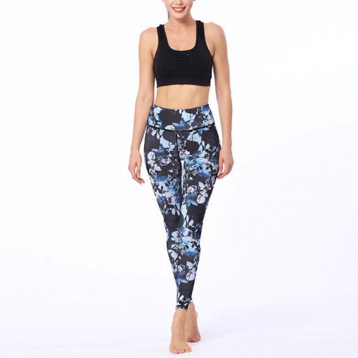 Buddha Stones Einfache Blätter Druck Sport Fitness Leggings frauen Yoga Hosen - image 4