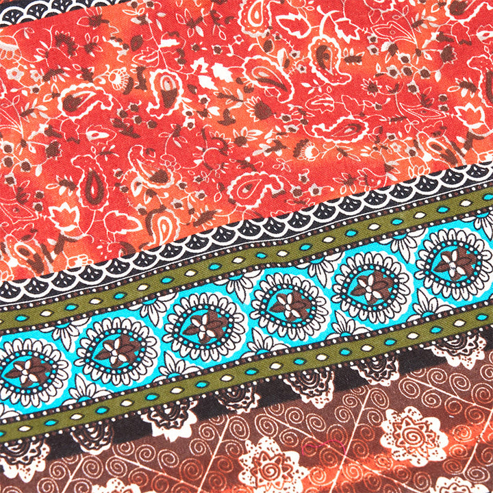 Buddha Stones Farbige Streifen Muster Baumwoll-Schultertasche - image 10