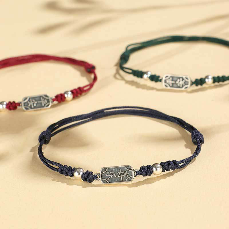 Buddha Stones Handgemachtes Armband aus 925er Sterlingsilber Friedens- und Freuden-Schutzzubehör - image 33