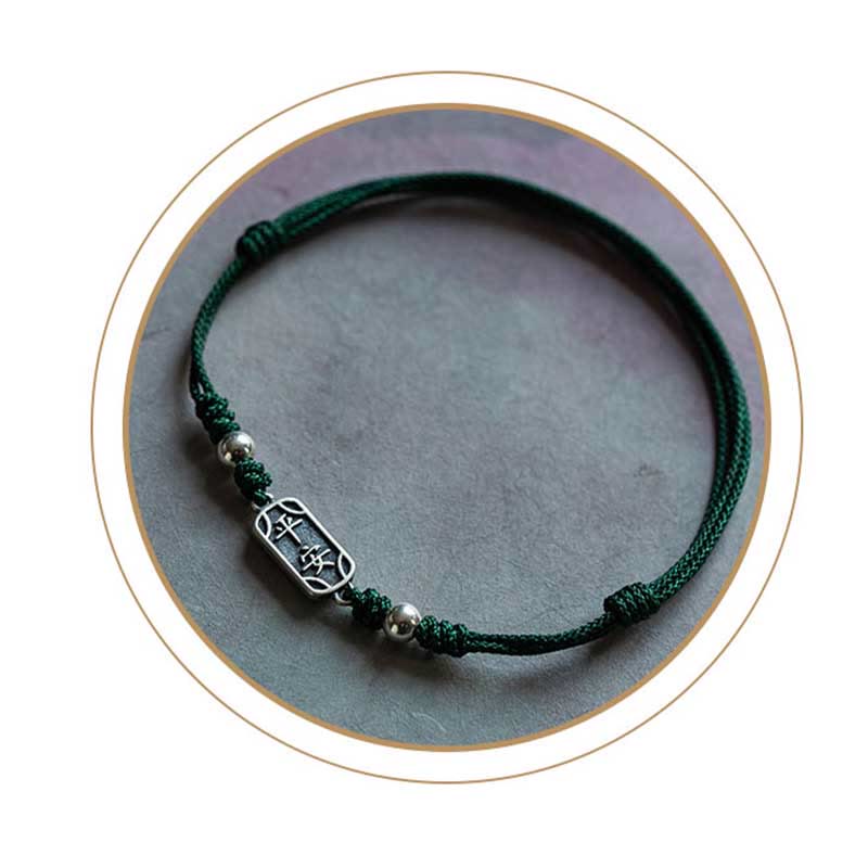 Buddha Stones Handgemachtes Armband aus 925er Sterlingsilber Friedens- und Freuden-Schutzzubehör - image 29