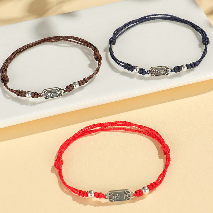 Buddha Stones Handgemachtes Armband aus 925er Sterlingsilber Friedens- und Freuden-Schutzzubehör - image 16