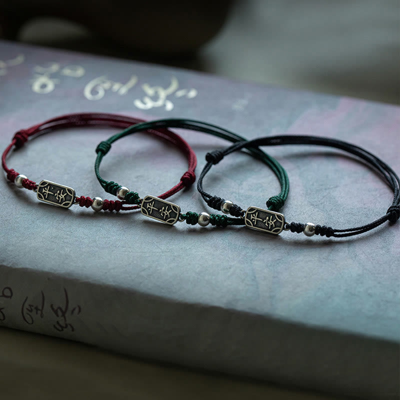 Buddha Stones Handgemachtes Armband aus 925er Sterlingsilber Friedens- und Freuden-Schutzzubehör - image 19