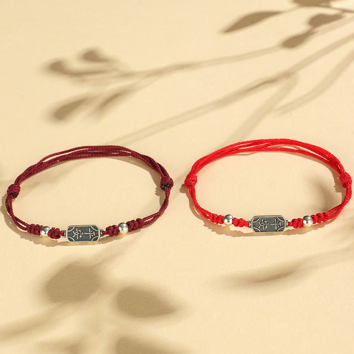 Buddha Stones Handgemachtes Armband aus 925er Sterlingsilber Friedens- und Freuden-Schutzzubehör - image 17