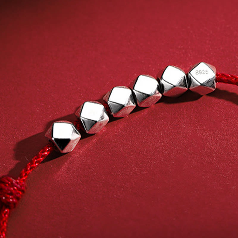 Buddha Stones 925 Sterling Silber Perlen Glück Schutz Flechtseil Fußkettchen - image 3