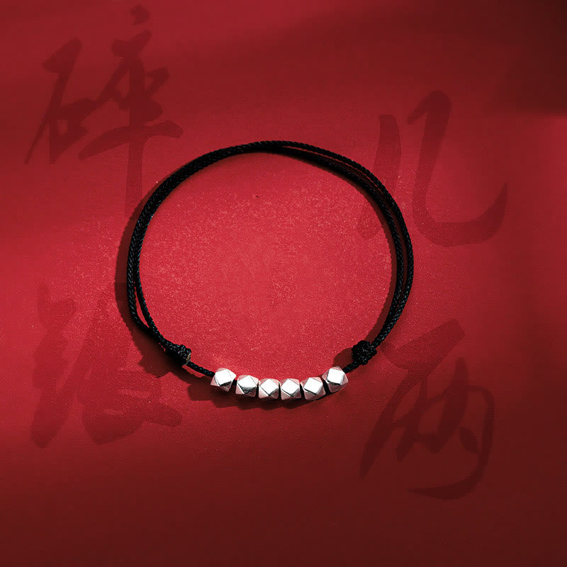 Buddha Stones 925 Sterling Silber Perlen Glück Schutz Flechtseil Fußkettchen - image 12