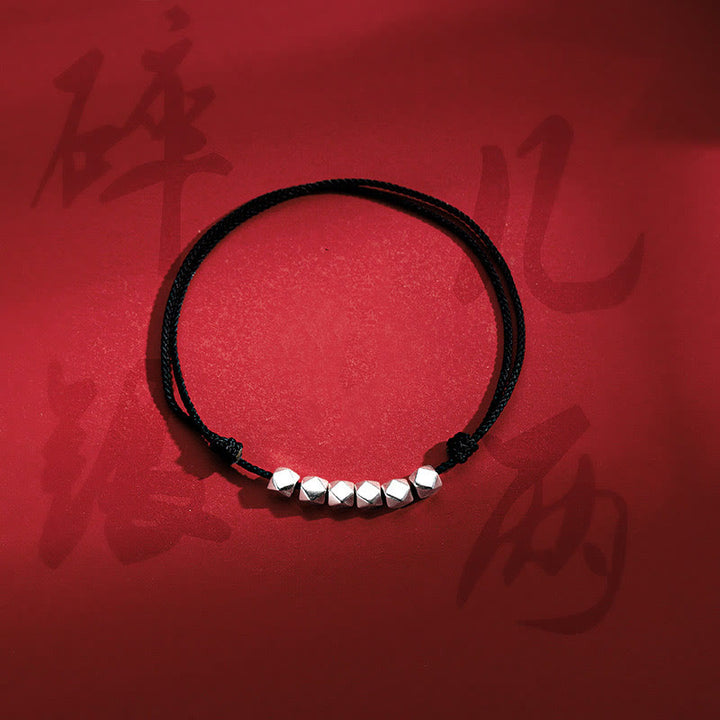 Buddha Stones 925 Sterling Silber Perlen Glück Schutz Flechtseil Fußkettchen - image 12