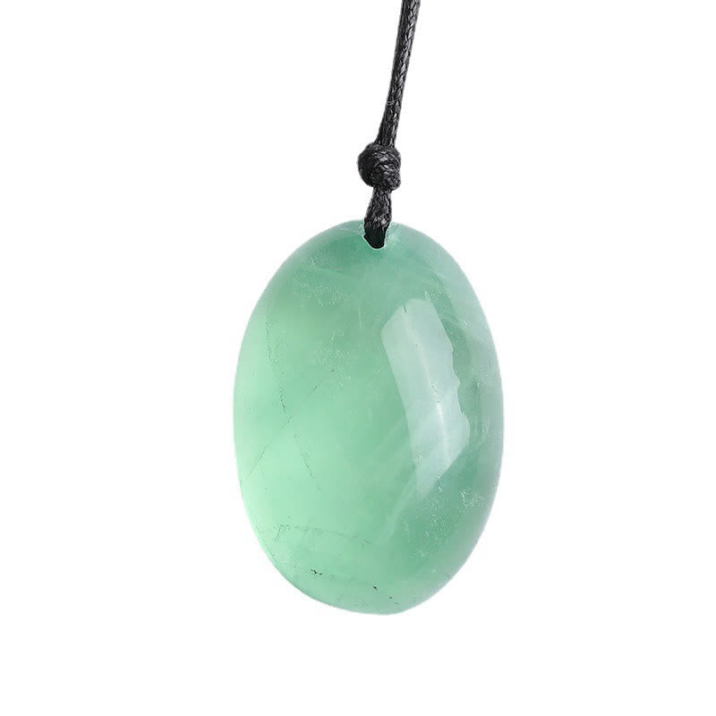 Buddha Stones ​​Grüne Fluorit-Kraft-Halskette Anhänger - image 4
