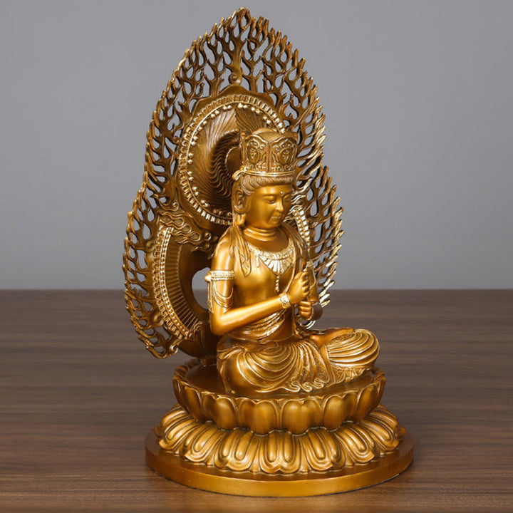 Buddha Stones Tathagata Buddha Figurine Serenity Kupferstatue Hausopfer Dekoration