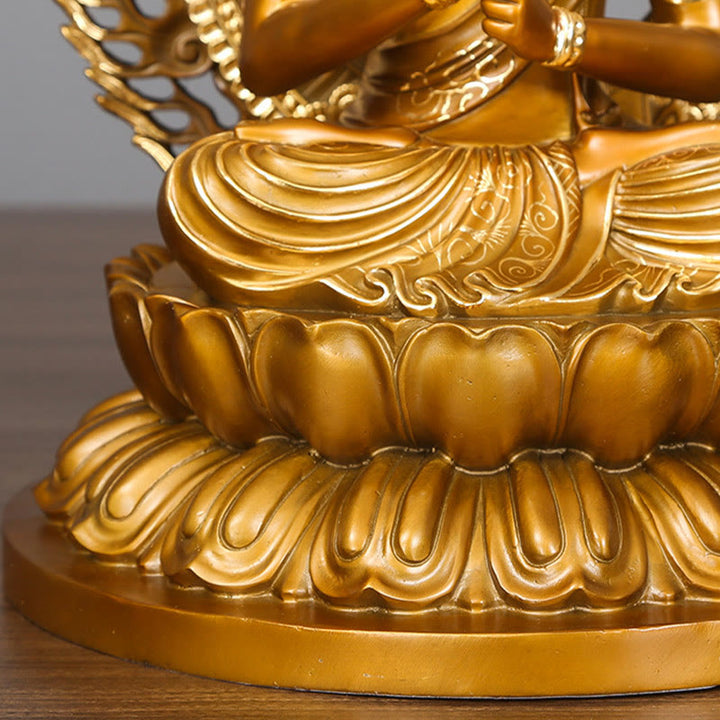 Buddha Stones Tathagata Buddha Figurine Serenity Kupferstatue Hausopfer Dekoration - image 8