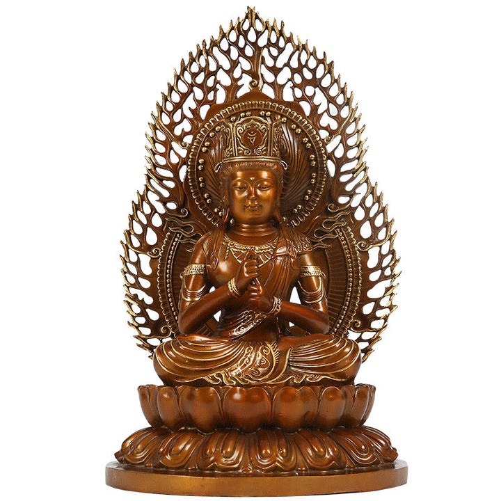 Buddha Stones Tathagata Buddha Figurine Serenity Kupferstatue Hausopfer Dekoration