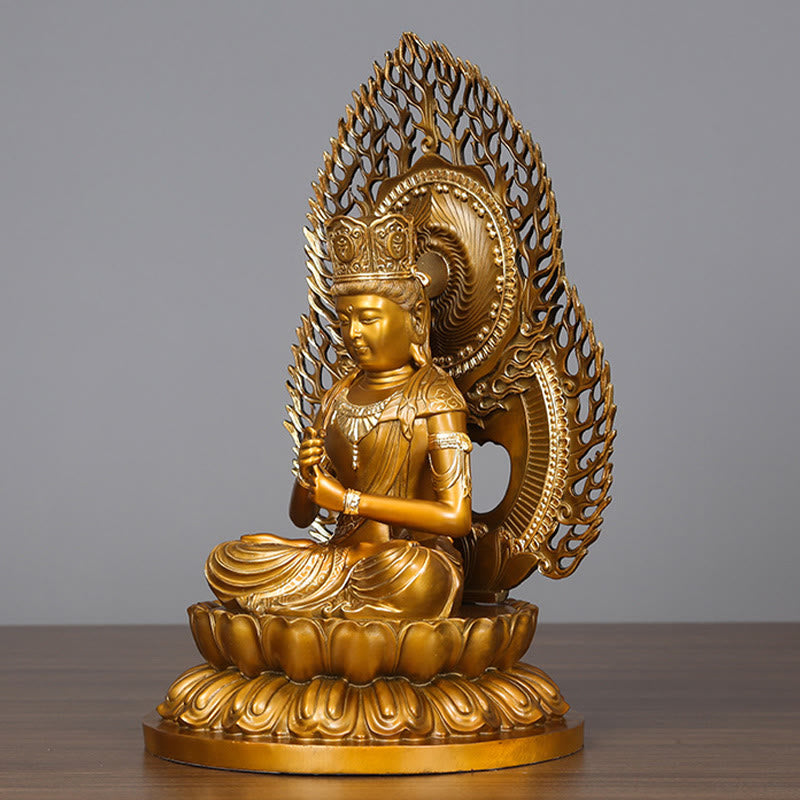 Buddha Stones Tathagata Buddha Figurine Serenity Kupferstatue Hausopfer Dekoration - image 13
