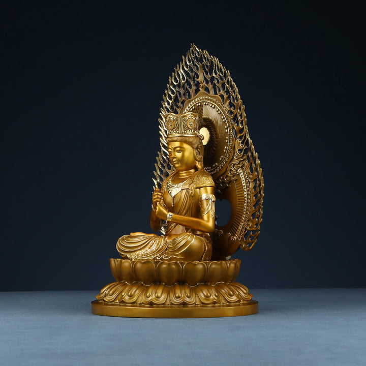 Buddha Stones Tathagata Buddha Figurine Serenity Kupferstatue Hausopfer Dekoration - image 15