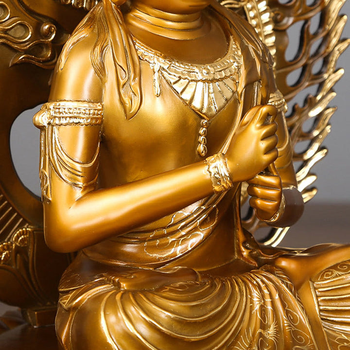 Buddha Stones Tathagata Buddha Figurine Serenity Kupferstatue Hausopfer Dekoration - image 6