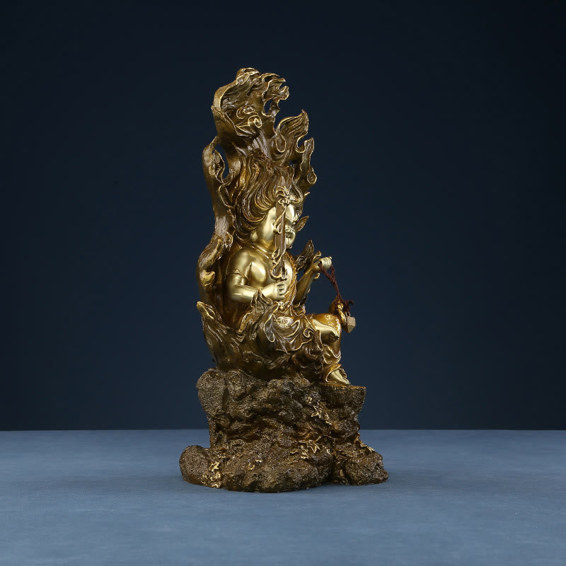 Buddha Stones Acalanatha Buddha Figurine Gelassenheit Kupferstatue Heimopfer Dekoration - image 9
