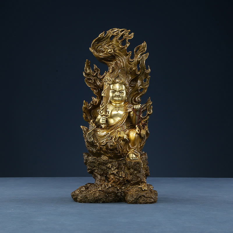 Buddha Stones Acalanatha Buddha Figurine Gelassenheit Kupferstatue Heimopfer Dekoration - image 10