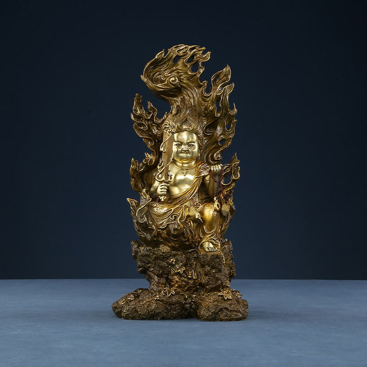 Buddha Stones Acalanatha Buddha Figurine Gelassenheit Kupferstatue Heimopfer Dekoration - image 10