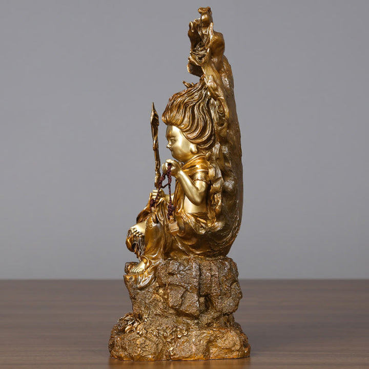 Buddha Stones Acalanatha Buddha Figurine Gelassenheit Kupferstatue Heimopfer Dekoration - image 13