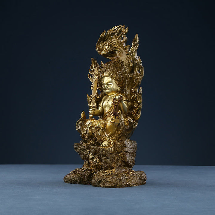 Buddha Stones Acalanatha Buddha Figurine Gelassenheit Kupferstatue Heimopfer Dekoration - image 11