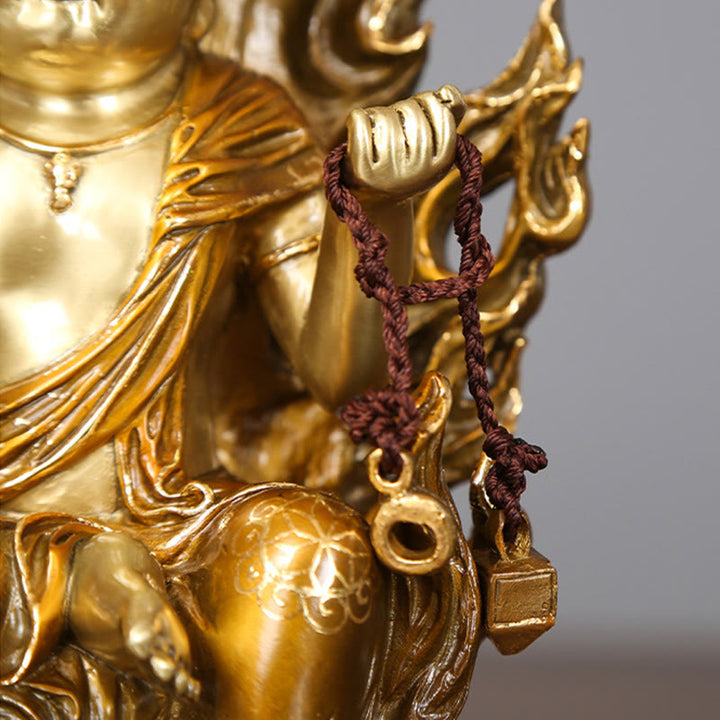 Buddha Stones Acalanatha Buddha Figurine Gelassenheit Kupferstatue Heimopfer Dekoration - image 7