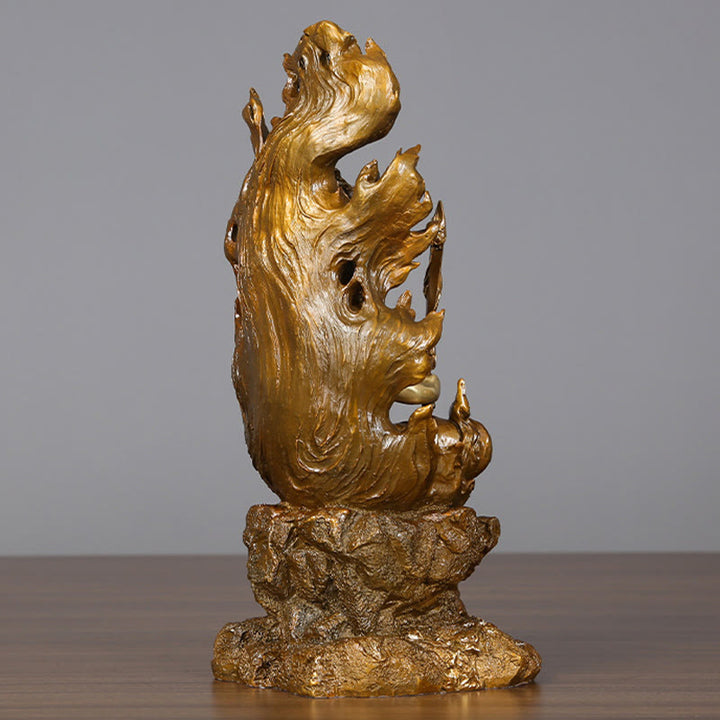 Buddha Stones Acalanatha Buddha Figurine Gelassenheit Kupferstatue Heimopfer Dekoration - image 3