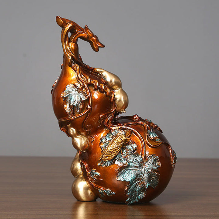Buddha Stones Goldene Kürbis Messing Kupfer Statue Zuhause Schreibtisch Dekoration - image 12