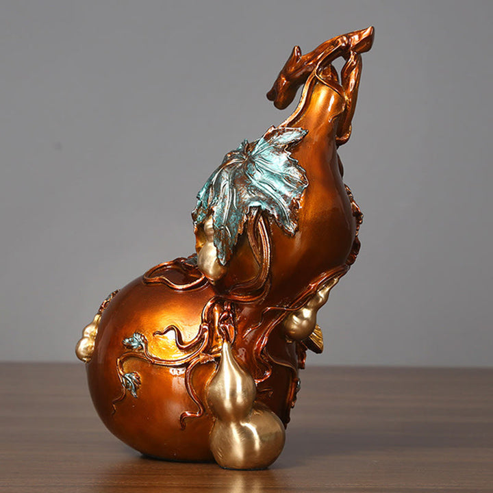 Buddha Stones Goldene Kürbis Messing Kupfer Statue Zuhause Schreibtisch Dekoration - image 2