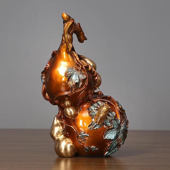 Buddha Stones Goldene Kürbis Messing Kupfer Statue Zuhause Schreibtisch Dekoration - image 13