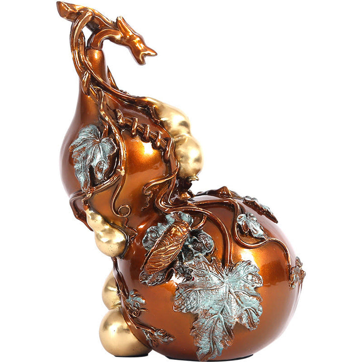 Buddha Stones Goldene Kürbis Messing Kupfer Statue Zuhause Schreibtisch Dekoration - image 14