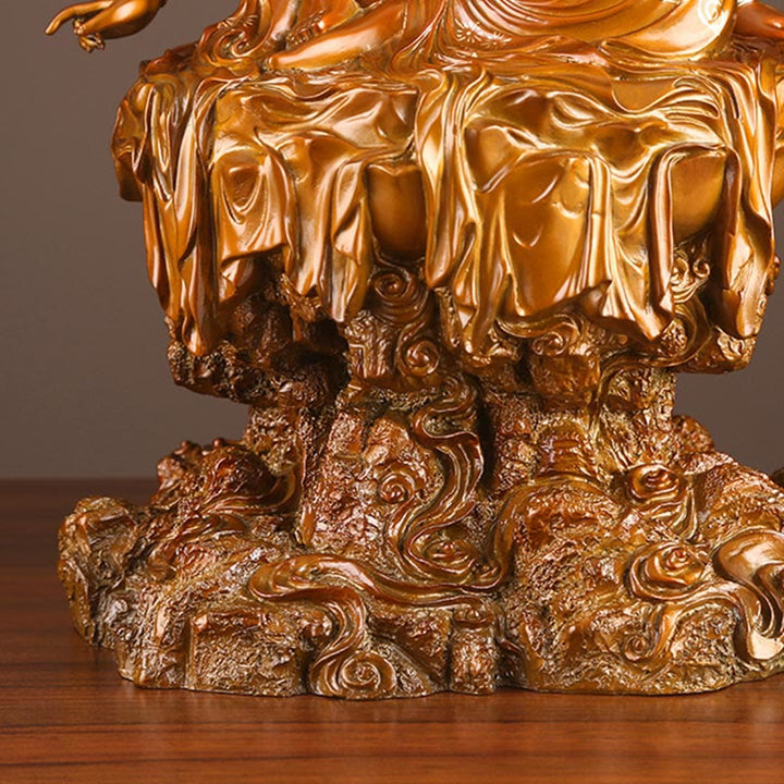 Buddha Stones Kwan Yin Avalokitesvara Erfolgs-Statue aus Messing und Kupfer für Haus, Schreibtisch und Altar Dekoration - image 10