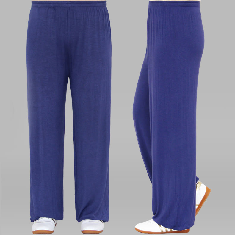 Buddha Stones Sommerhose mit elastischem Bund für Tai Chi und Qigong Übungen aus Modal für Unisex - KornblumeBlau - 3XL– PASSEND FÜR US/ UK/AU/ EU– 2XL - image 26
