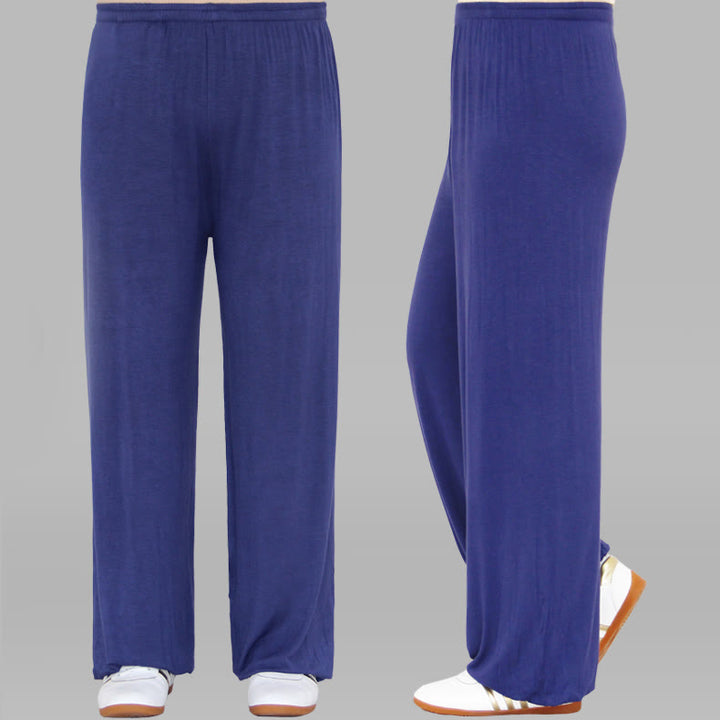 Buddha Stones Sommerhose mit elastischem Bund für Tai Chi und Qigong Übungen aus Modal für Unisex - KornblumeBlau - 3XL– PASSEND FÜR US/ UK/AU/ EU– 2XL - image 26