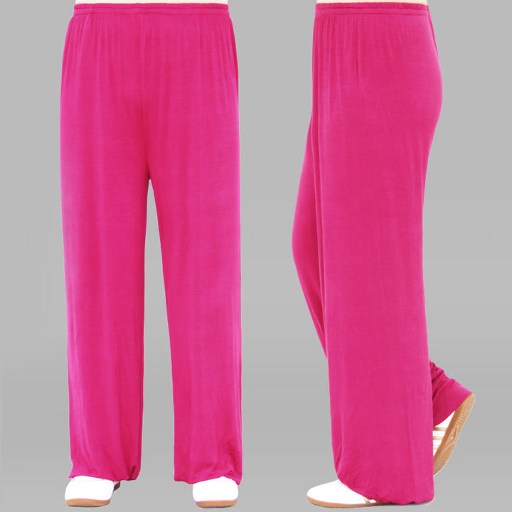 Buddha Stones Sommerhose mit elastischem Bund für Tai Chi und Qigong Übungen aus Modal für Unisex - DeepPink - 3XL– PASSEND FÜR US/ UK/AU/ EU– 2XL - image 29
