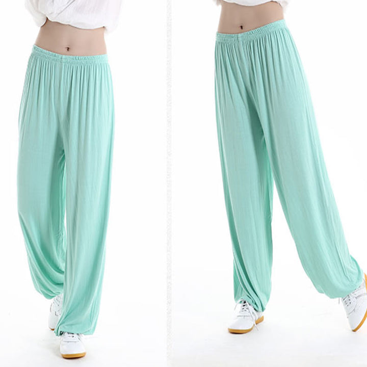 Buddha Stones Sommerhose mit elastischem Bund für Tai Chi und Qigong Übungen aus Modal für Unisex - image 22