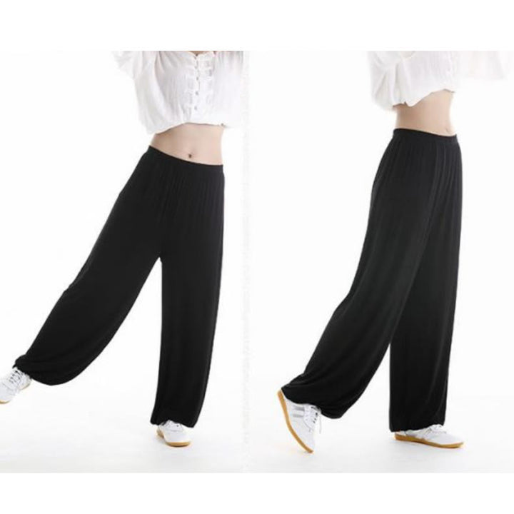 Buddha Stones Sommerhose mit elastischem Bund für Tai Chi und Qigong Übungen aus Modal für Unisex - image 6