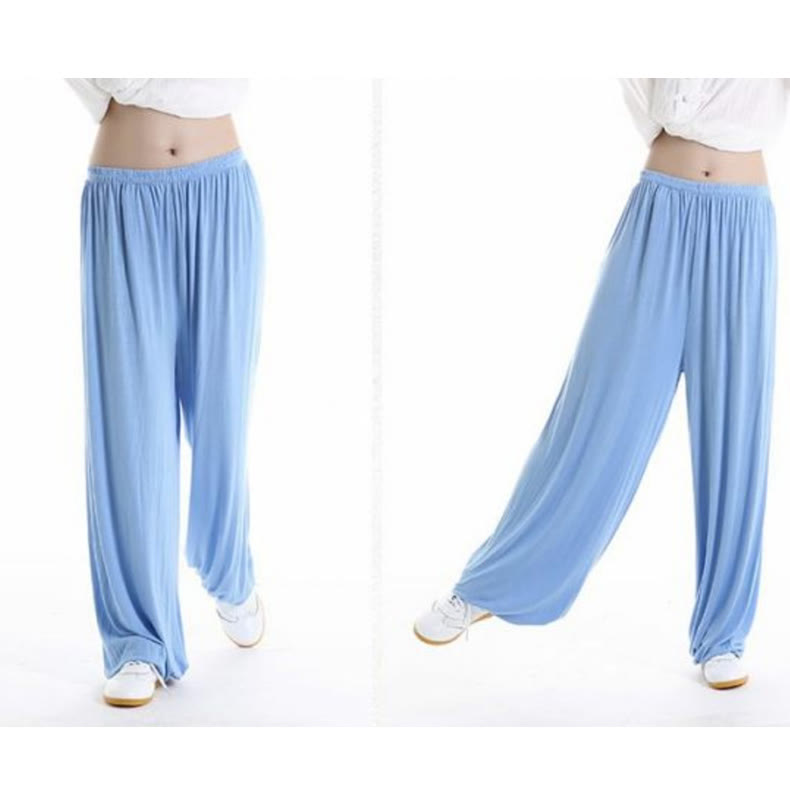 Buddha Stones Sommerhose mit elastischem Bund für Tai Chi und Qigong Übungen aus Modal für Unisex - image 24