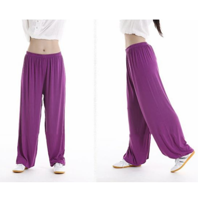 Buddha Stones Sommerhose mit elastischem Bund für Tai Chi und Qigong Übungen aus Modal für Unisex - image 8
