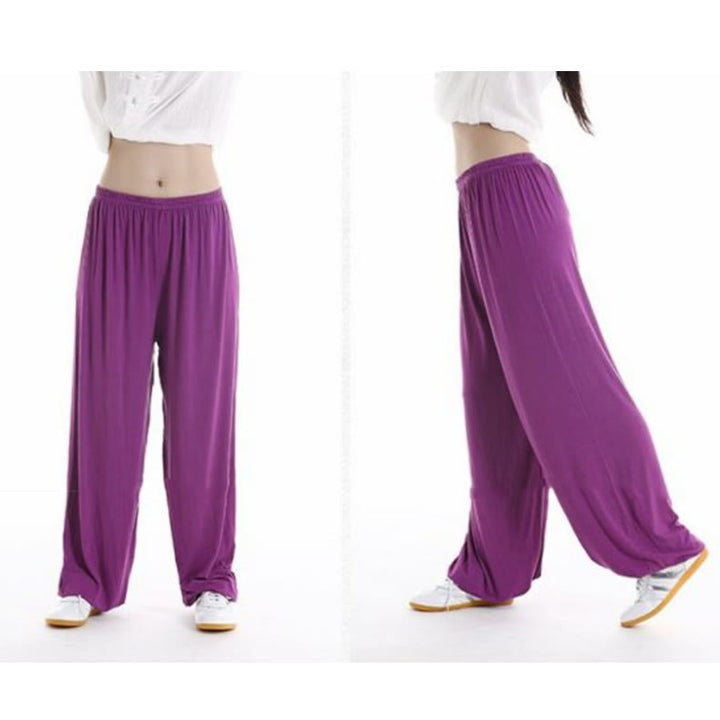 Buddha Stones Sommerhose mit elastischem Bund für Tai Chi und Qigong Übungen aus Modal für Unisex - image 8