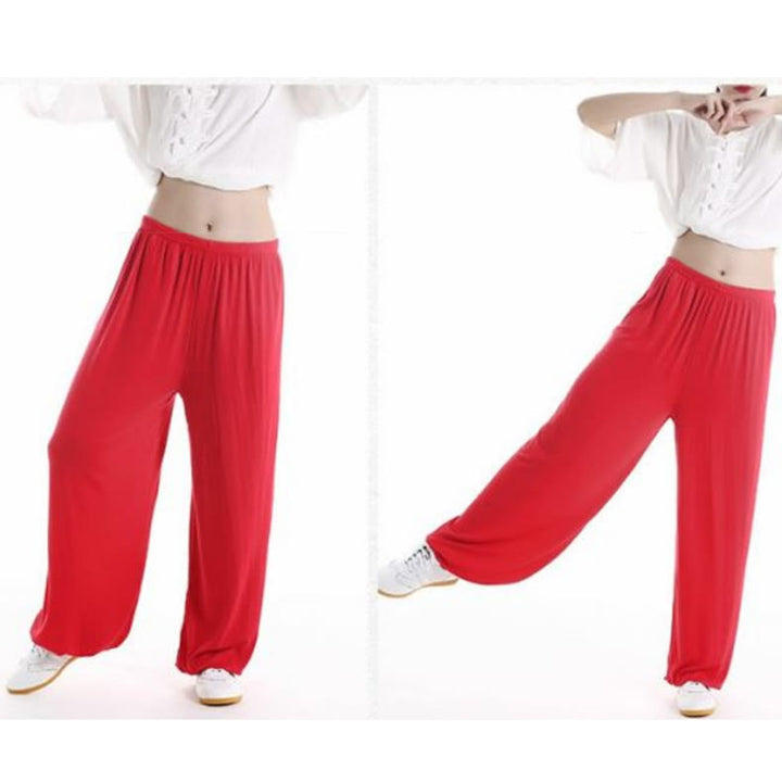 Buddha Stones Sommerhose mit elastischem Bund für Tai Chi und Qigong Übungen aus Modal für Unisex - image 18