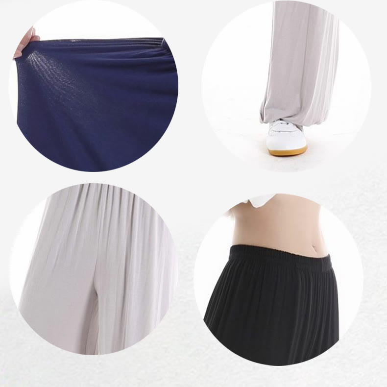 Buddha Stones Sommerhose mit elastischem Bund für Tai Chi und Qigong Übungen aus Modal für Unisex - image 36