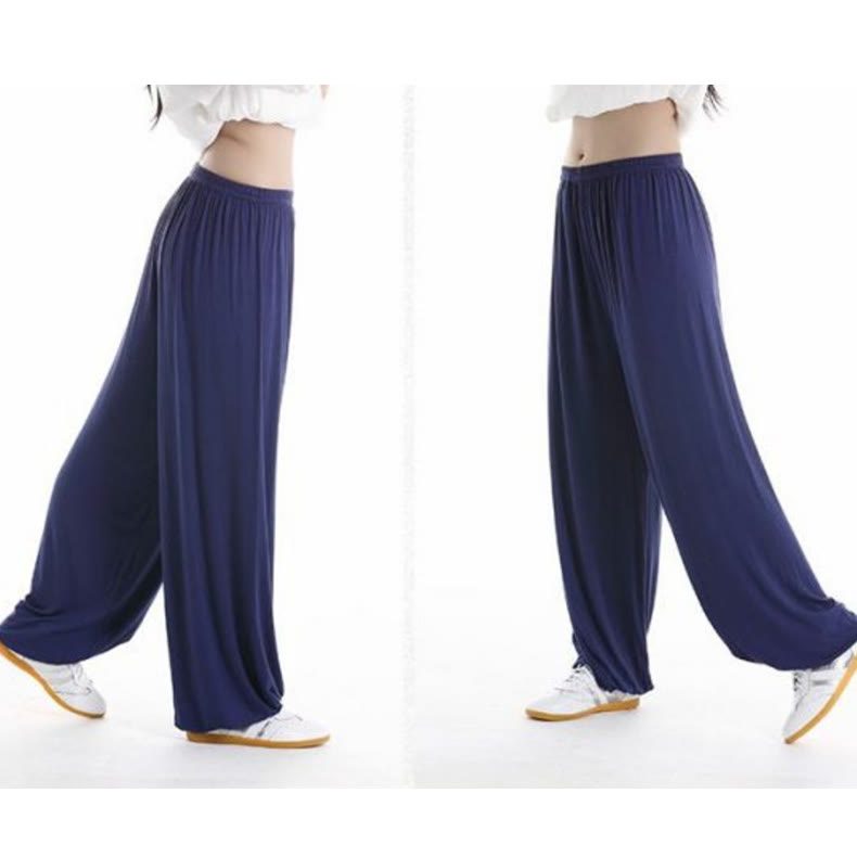 Buddha Stones Sommerhose mit elastischem Bund für Tai Chi und Qigong Übungen aus Modal für Unisex - image 27