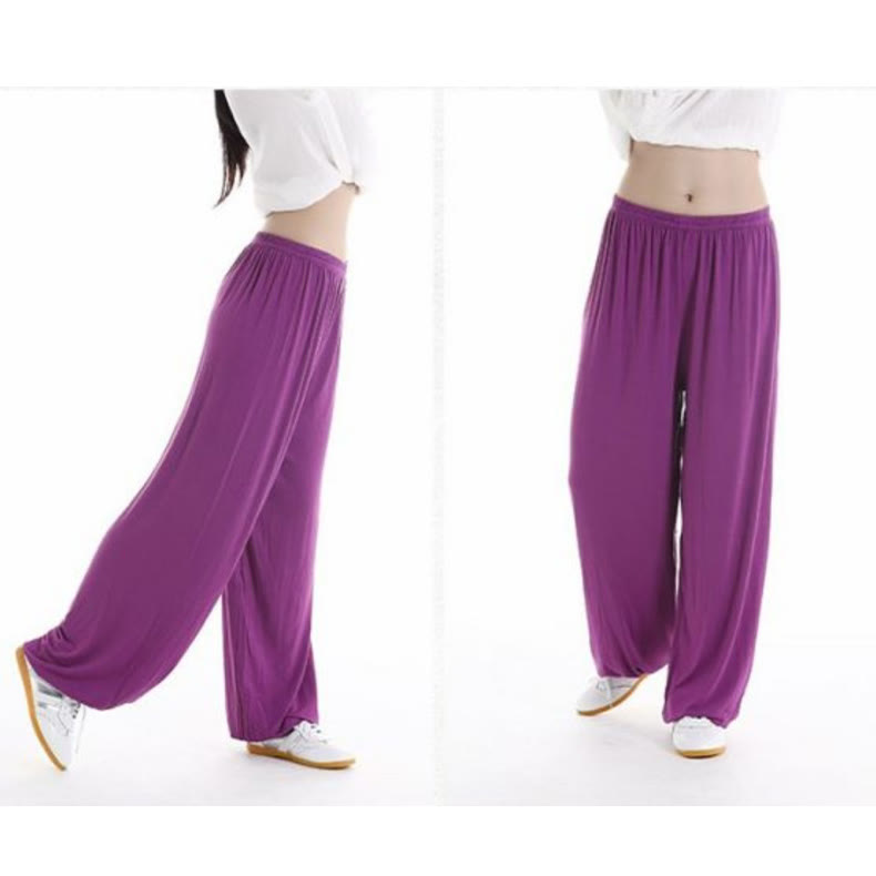 Buddha Stones Sommerhose mit elastischem Bund für Tai Chi und Qigong Übungen aus Modal für Unisex - image 9