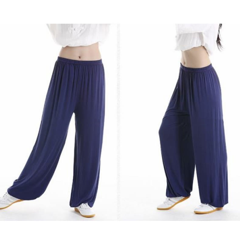 Buddha Stones Sommerhose mit elastischem Bund für Tai Chi und Qigong Übungen aus Modal für Unisex - image 28