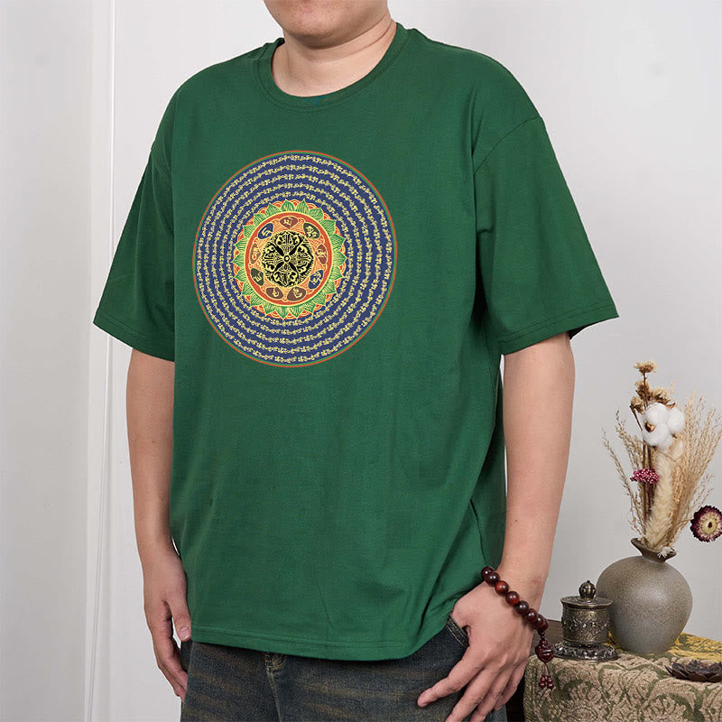 Buddha Stones 108 Om Mani Padme Hum Mantra Sanskrit T-Shirt