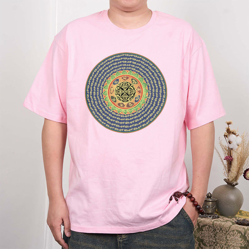 Buddha Stones 108 Om Mani Padme Hum Mantra Sanskrit T-Shirt