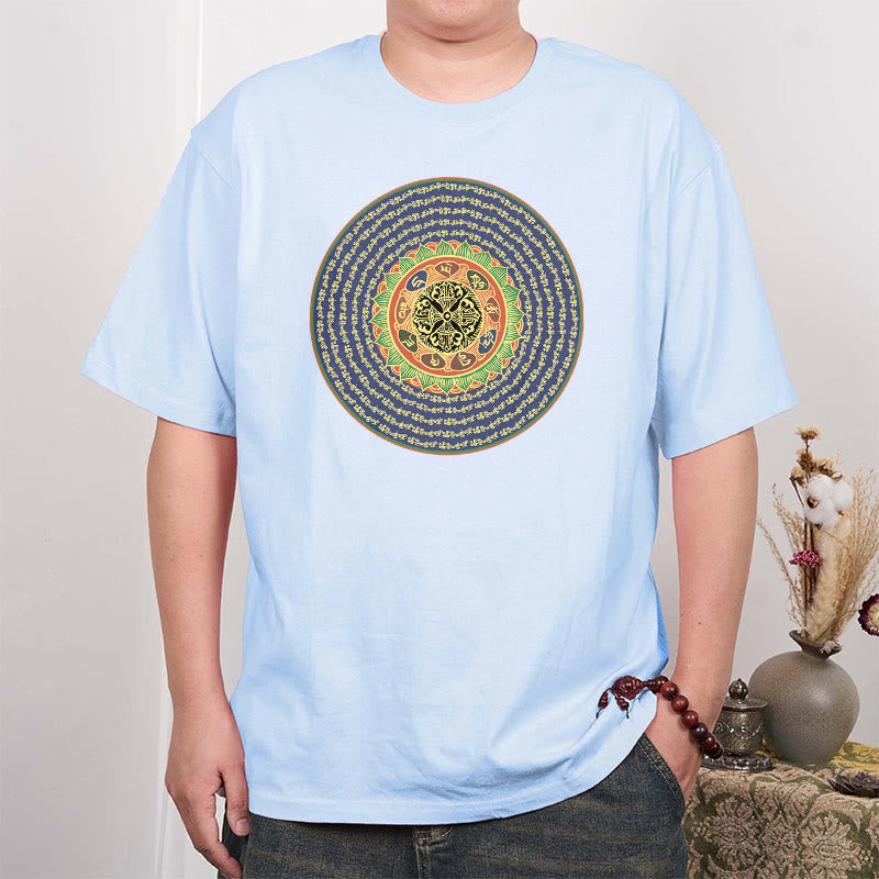 Buddha Stones 108 Om Mani Padme Hum Mantra Sanskrit T-Shirt