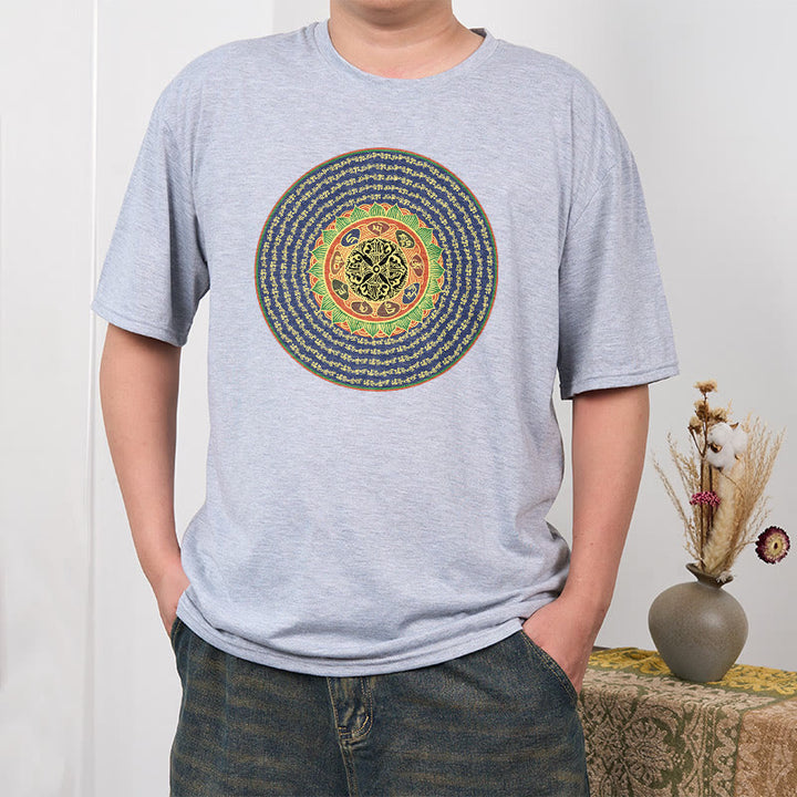 Buddha Stones 108 Om Mani Padme Hum Mantra Sanskrit T-Shirt