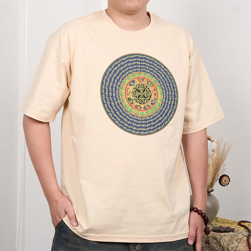 Buddha Stones 108 Om Mani Padme Hum Mantra Sanskrit T-Shirt