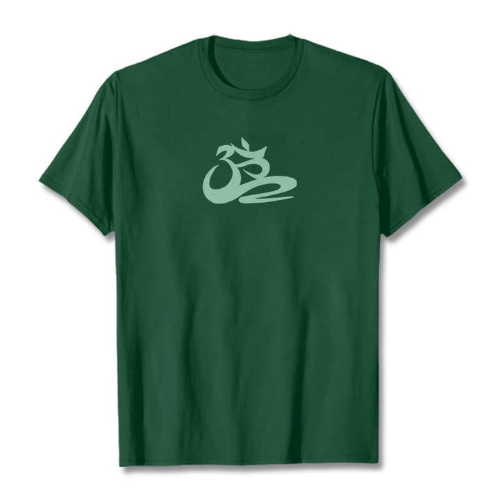 Buddha Stones ​​OM T-Shirt - Waldgrün - 2XL - image 4