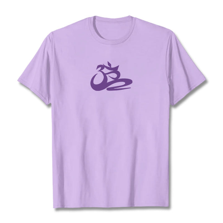 Buddha Stones ​​OM T-Shirt - Pflaume - 2XL - image 1