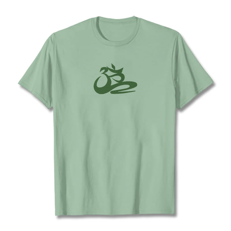 Buddha Stones ​​OM T-Shirt - Blassgrün - 2XL - image 16